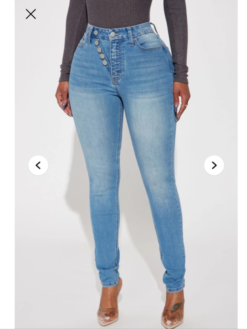 Sabina Gap Proof Stretch Skinny Jeans - Medium Wash